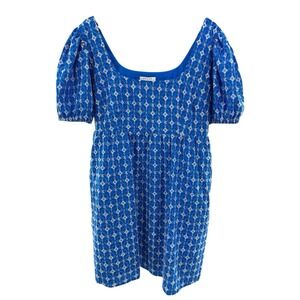 RHODE Blue and White Mini Dress